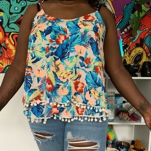 Tropical floral print